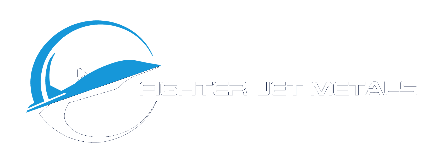 Fighter Jet Metals White Logo